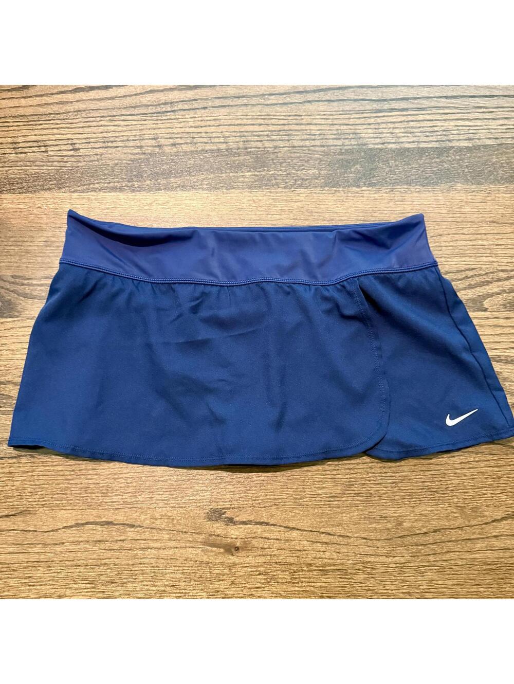 NWOT Women's Nike Blue Swim Bottom Mini Skort XL